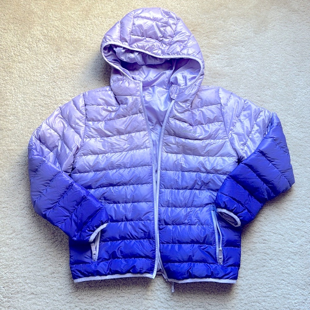 Eddie Bauer Ombré  Lilac Light Puffer Coat